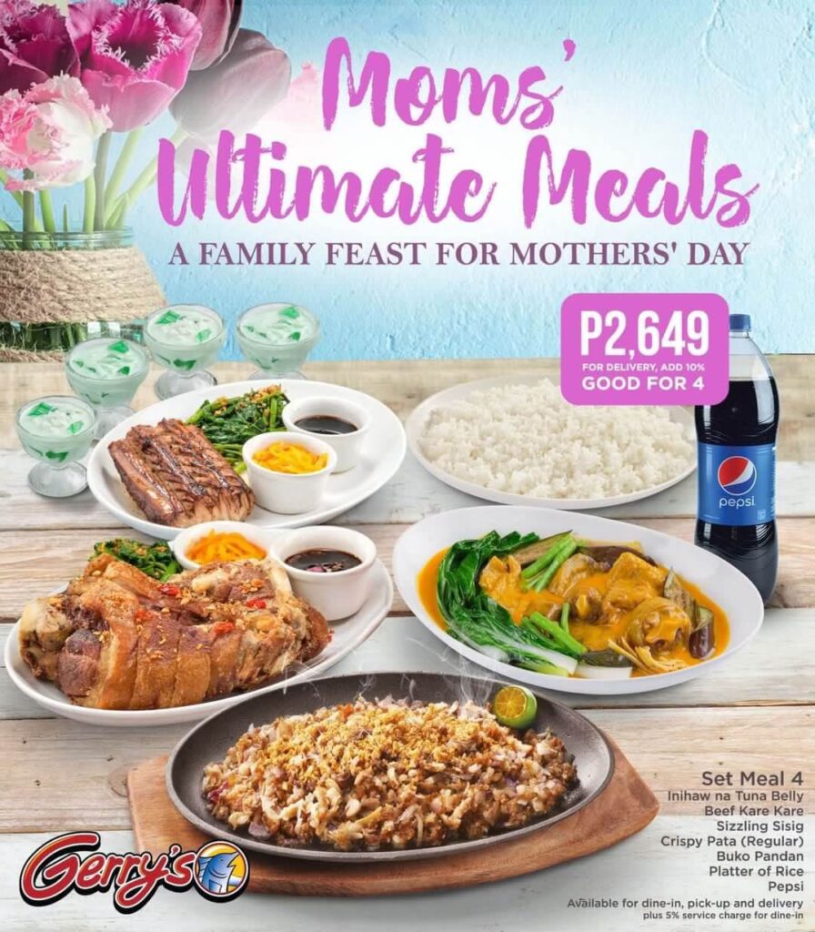 Gerry's Grill Mother's Day Promo